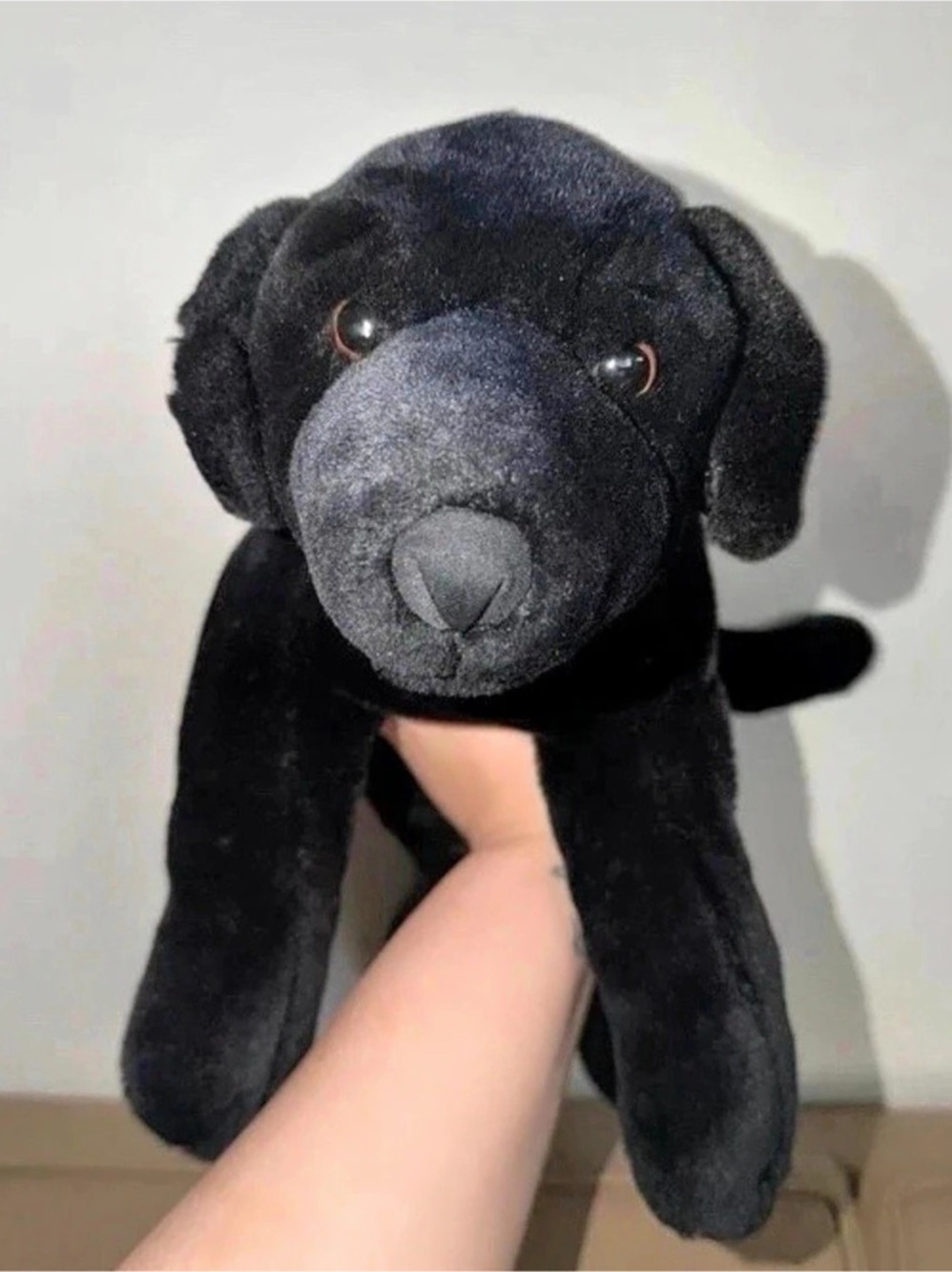 Black Lab Black Dog Plush Toy